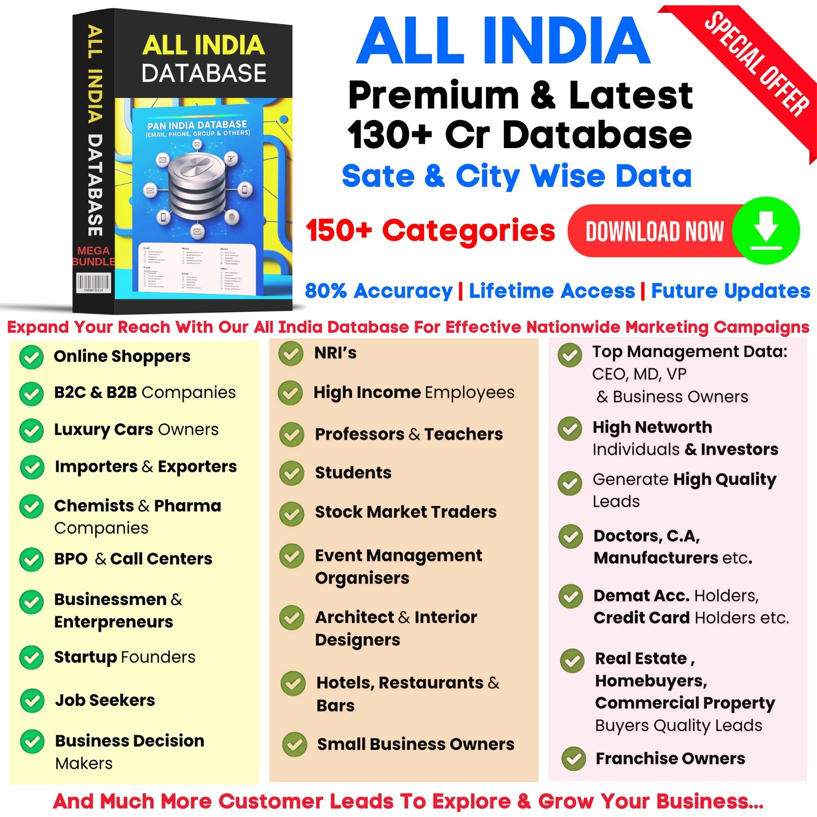 ALL INDIA Leads Database Bundle