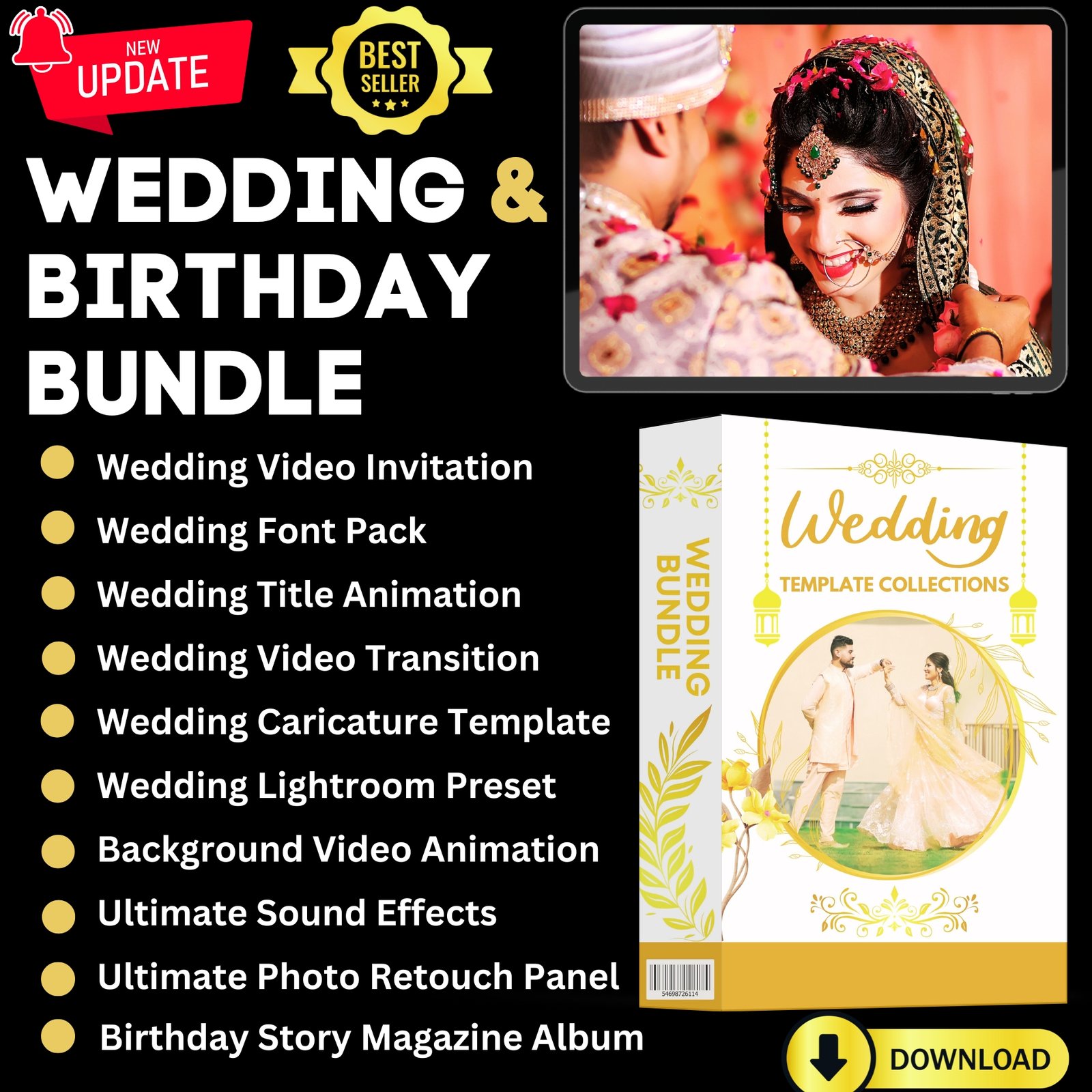 Wedding & Birthday Template Collection - Mega Bundle